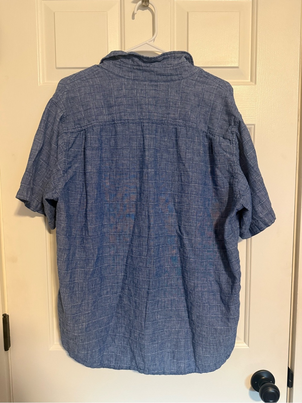 Original Weatherproof Vintage Blue Short-Sleeve Button-Up Shirt - Picture 8 of 8